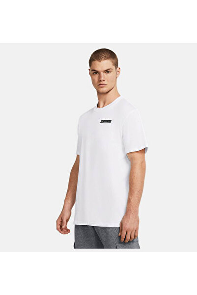 Under Armour Ua Hw Armour Label Ss Beyaz Erkek T-Shirt 1382831-100