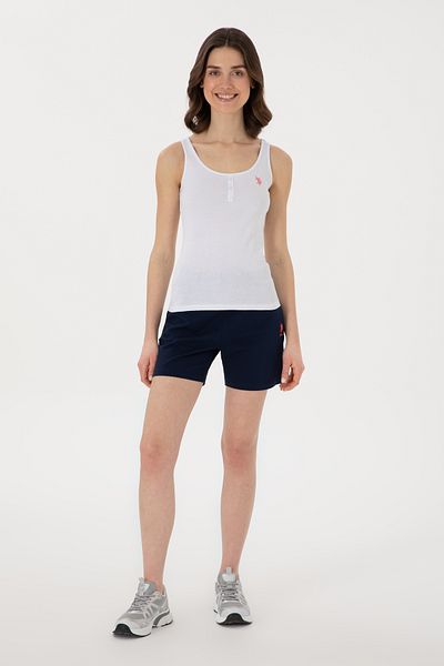 U.S. Polo Assn. Women's Navy Blue Knitted Shorts 50300840-Vr033