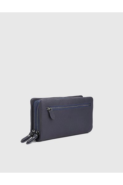 İLVİ Trujilo Floter Leather Navy Blue Men's Handbag