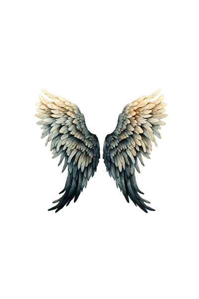 INOVATIX Set de 8 piese, autocolant cu aripi de înger Jamal, INOVATIX®. 6 cm