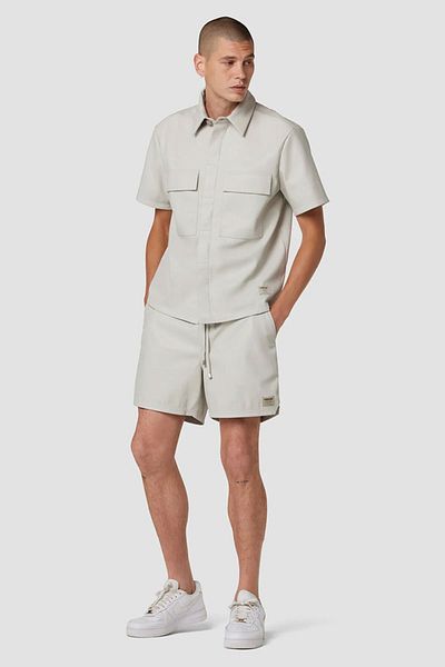 Hudson VEGAN LEATHER BERMUDA - HUDSON - GRAY, 38