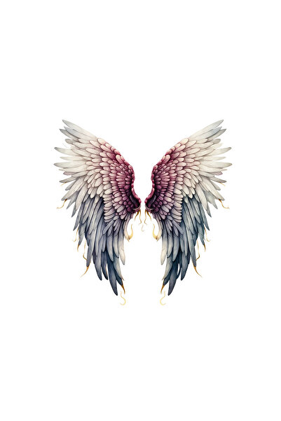 INOVATIX Set de 8 piese, autocolant aripi de înger Isidor, INOVATIX®. 6 cm