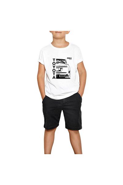 Z zepplin Toyata Mk4 Supra White Kids T-Shirt