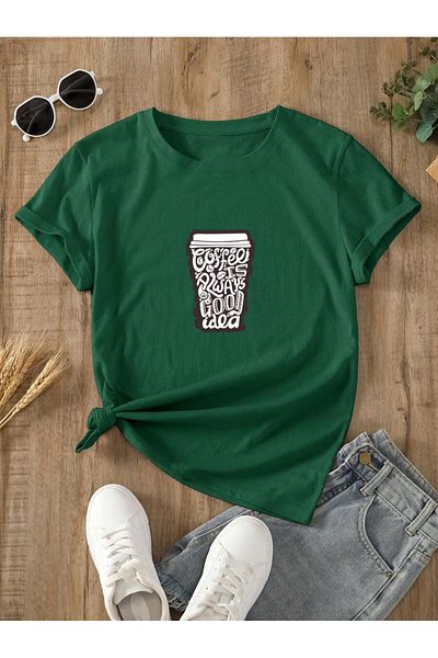 uyguntarz Μπλουζάκι με στάμπα Unisex Special Design για τους λάτρεις του καφέ