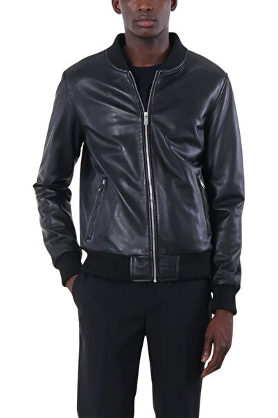 Serge Pariente Geacă de piele BONBON-SERGE PARIENTE - Neagră, M