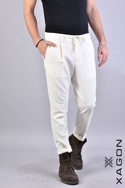 EXAGON COMFORT COULISSE PANTS - XAGON - WHITE, 52
