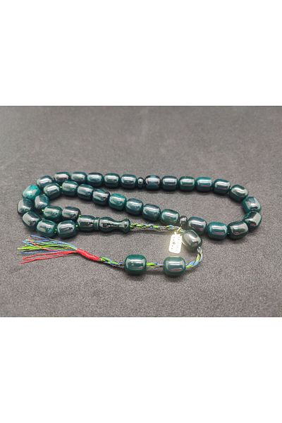 İskeçe Exclusive Osama Omari Master Artifact 50 Years Old Rooster Imam's Flared German Faturan Prayer Beads Certified 8006