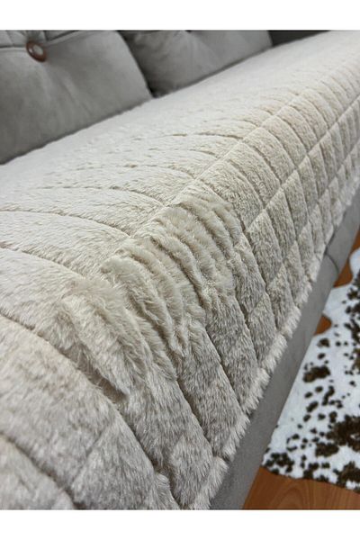 DECORA CASA HOME COLLECTİON Puffy Bubble Feather Non-Slip Base Sofa Bed Seat Cover 75X185