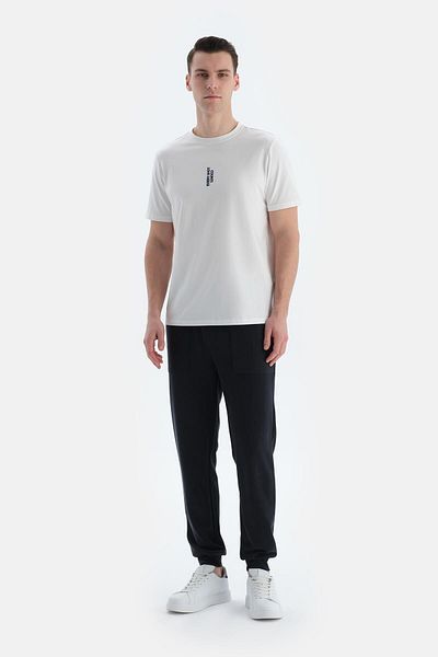 Dagi Μαύρο ανδρικό παντελόνι Modal Mixed Jogger