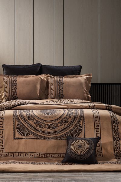ZEBRA CASA Verona 7 Piece Double Silk Duvet Cover Set