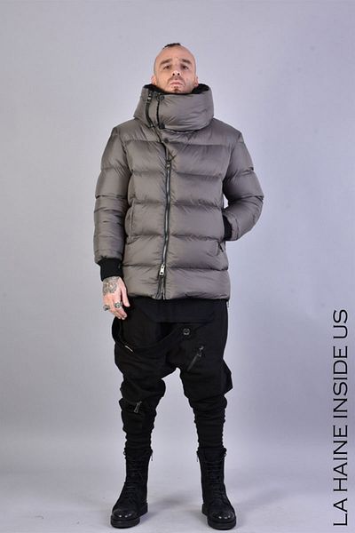 La Haine Inside Us REGULAR DOWN JACKET - LA HAINE INSIDE US - GREY, M