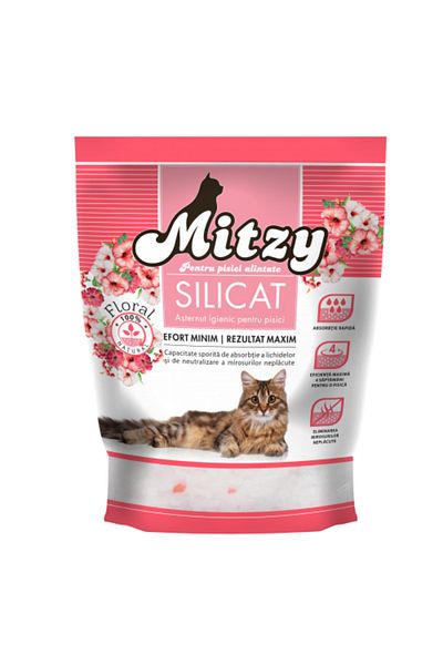 Mitzy Silicate sand for litter with floral scent, Mitzy 3.8 L