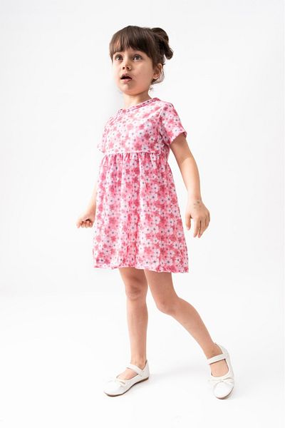 Burliva Summer Short Sleeve Girl's Printed Dress