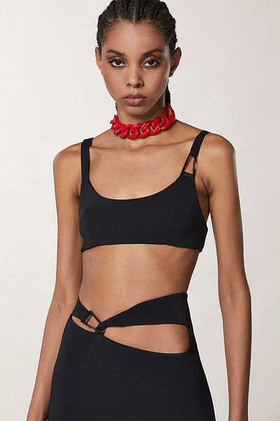 Patrizia Pepe Crep Top - - Negru, 40