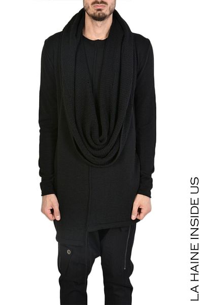 La Haine Inside Us MAKEIT ASYMMETRIC SWEATER - LA HAINE INSIDE US - BLACK, XXL