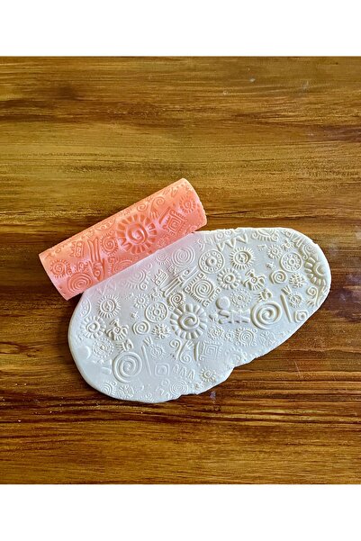 Volala Aztek Desenli Polimer Kil / Seramik Çamuru Doku/Desen Rulosu