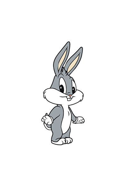 INOVATIX Σετ 8 τεμαχίων, Αυτοκόλλητο Baby Looney Bugs Bunny, INOVATIX®. 6 εκ.