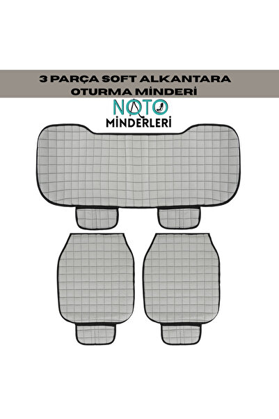 NATOCONCEPT وسادة مقعد السيارة باللون الرمادي من سوفتالك - مقاومة للماء وسهلة...
