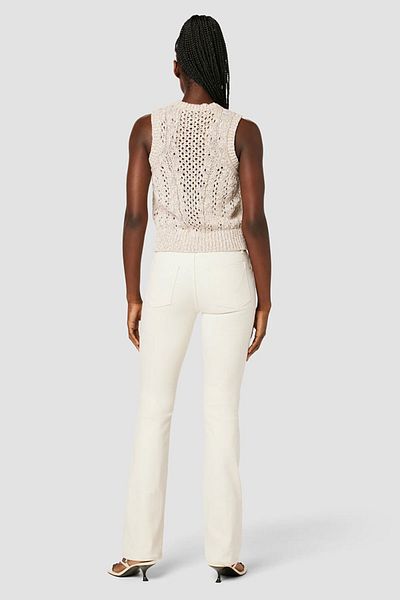 Hudson TOP CREW NECK V STITCH SWEATER - HUDSON - LILA, S