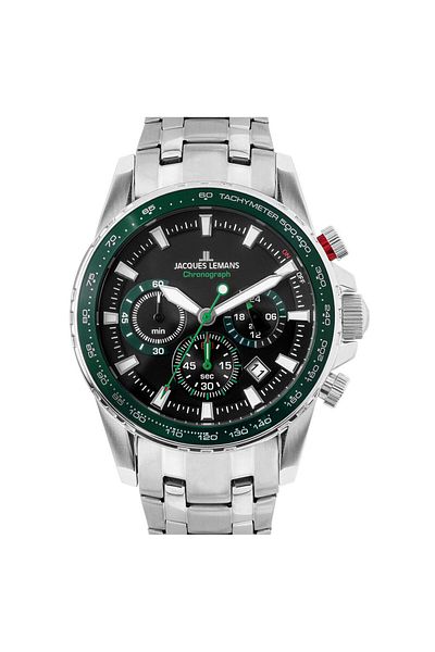 Jacques Lemans Ανδρικό Ρολόι Jacques Lemans 1-2099F, Quartz, 42mm, 10ATM