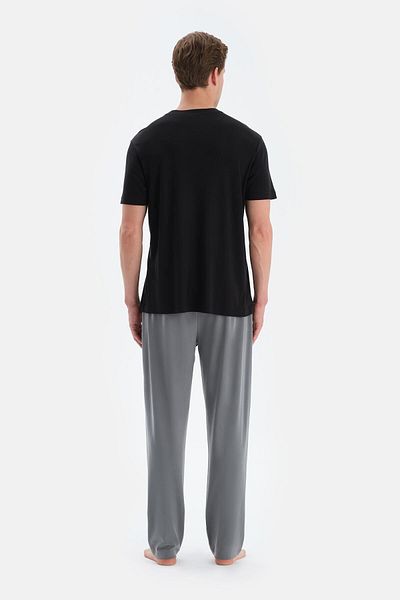 Dagi Black Short Sleeve Crew Neck T-Shirt