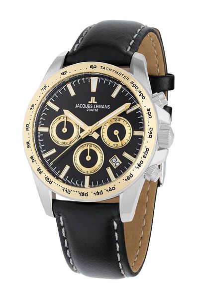 Jacques Lemans Ανδρικό Ρολόι 1-1877d, Quartz, 40mm, 20atm