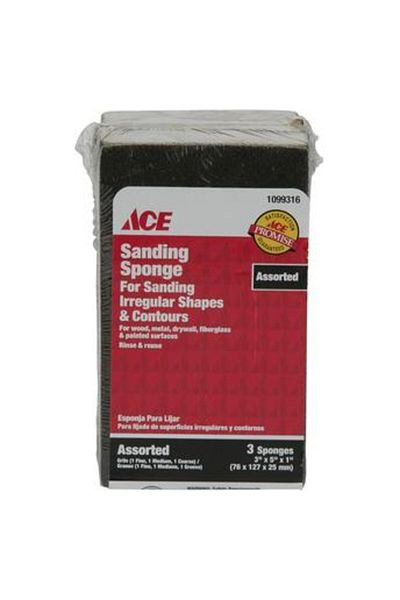 ACE Jumbo Sponge Assorted Flexible Material (7.6 x 12.7 x 7.6 cm, Pack of 3)