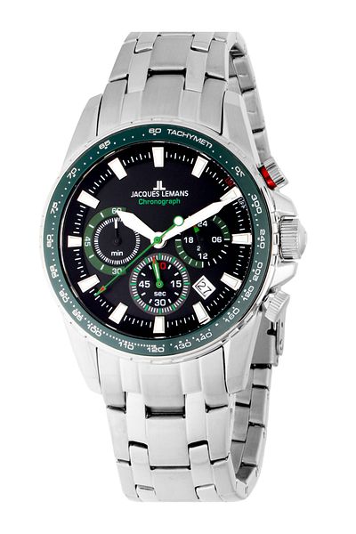 Jacques Lemans Ανδρικό Ρολόι Jacques Lemans 1-2099F, Quartz, 42mm, 10ATM