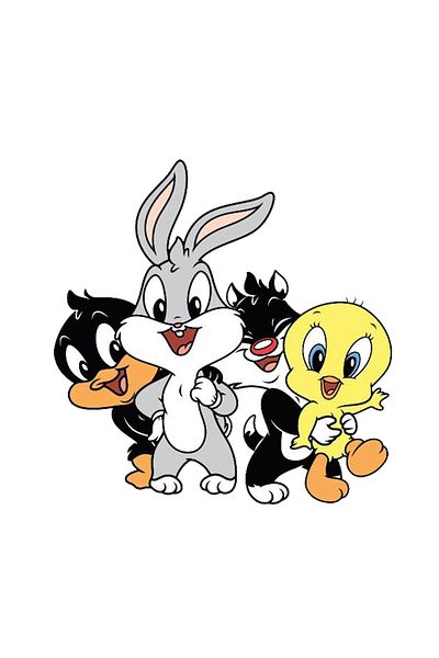 INOVATIX Set de 8 piese, autocolant personaje Baby Looney, INOVATIX®. 6 cm