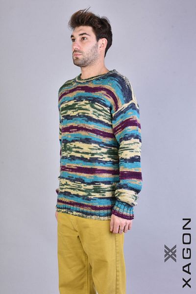 EXAGON WOOL SWEATER - XAGON - MULTICOLOR, XL