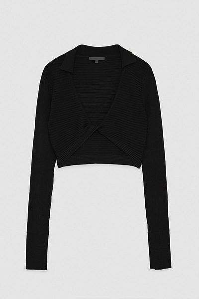 Patrizia Pepe CARDIGAN SLIM - PATRIZIA PEPE - NEGRU, XS-S