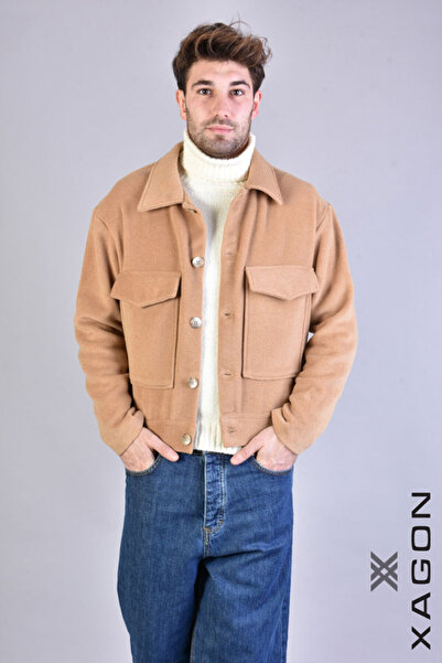 EXAGON CASUAL JACKET PANNO - XAGON - BROWN, XL