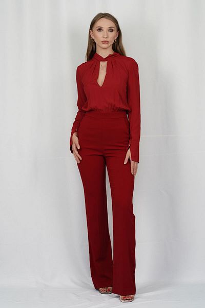 Patrizia Pepe ESSENTIAL CREP DRESS - PATRIZIA PEPE - RED, 40