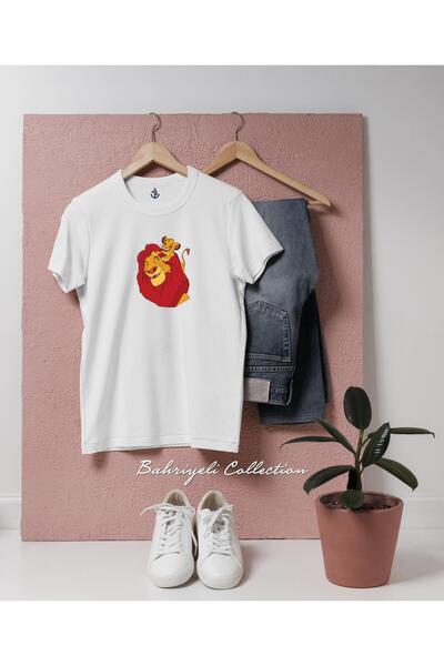 bahriyeli.jpeg Oversize Lion King and Simba Design Unisex T-Shirt