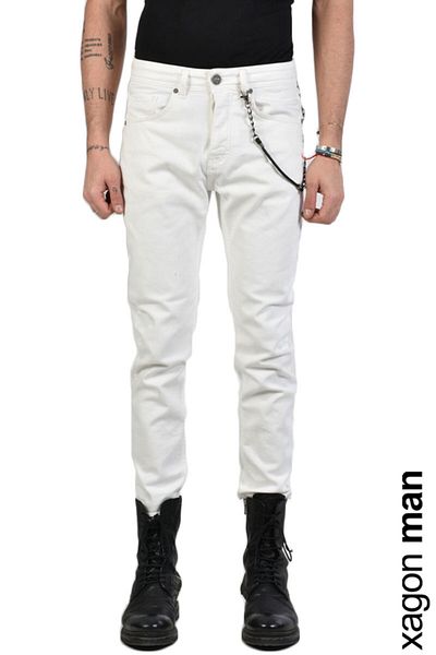 EXAGON GROUND SOUL JEANS - XAGON - WHITE, 48