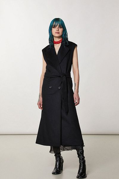 Patrizia Pepe LONG VEST - PATRIZIA PEPE - BLACK, 40