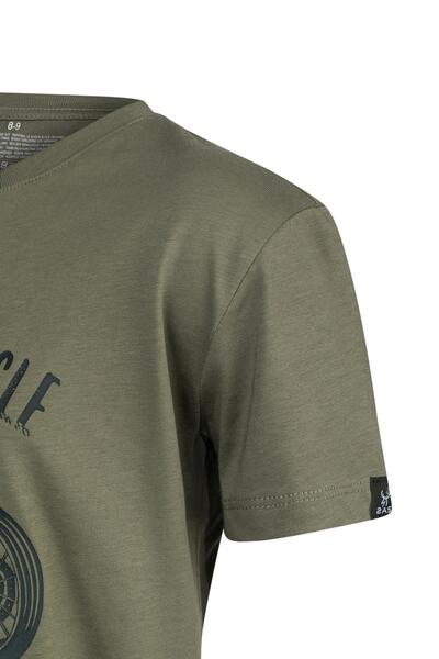 2AS Aja Παιδικό εμπριμέ μπλουζάκι Χακί 212