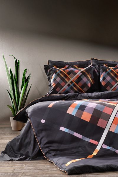 ZEBRA CASA Torcello 7 Piece Double Silk Duvet Cover Set