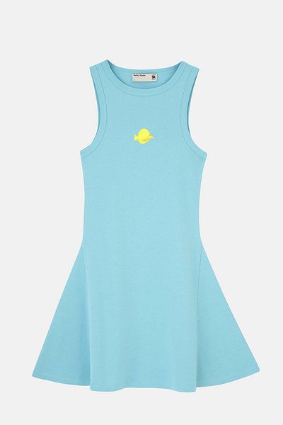 WWF Market Rochie scurtă Yellow Tang Premium - Albastru deschis
