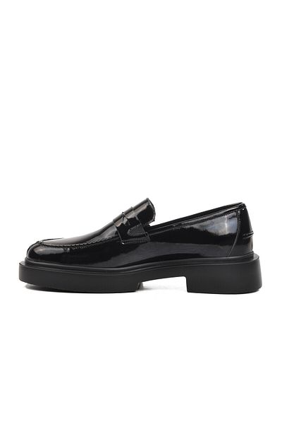 CLASS WOOD Classwood 19883 Genuine Leather Laceless Men's Casual Shoes Patent Leather Black