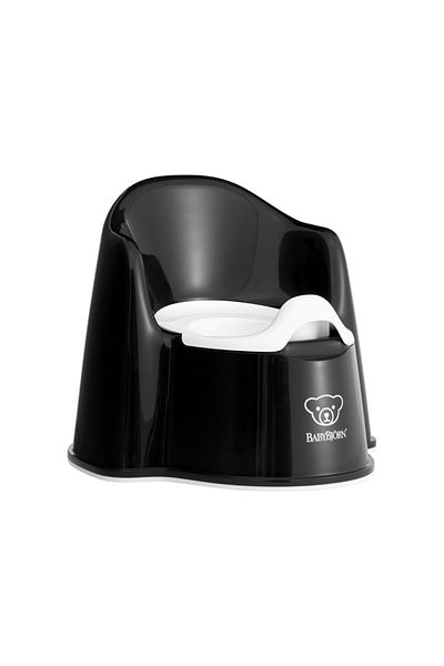 BabyBjörn BabyBjorn - Potty with back protection for children, 18 months +, Black