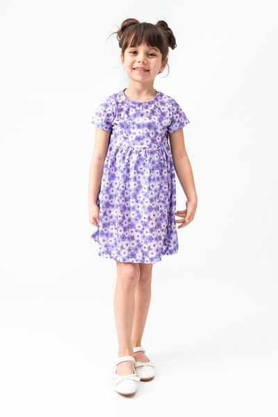 Burliva Summer Short Sleeve Girl's Printed Dress