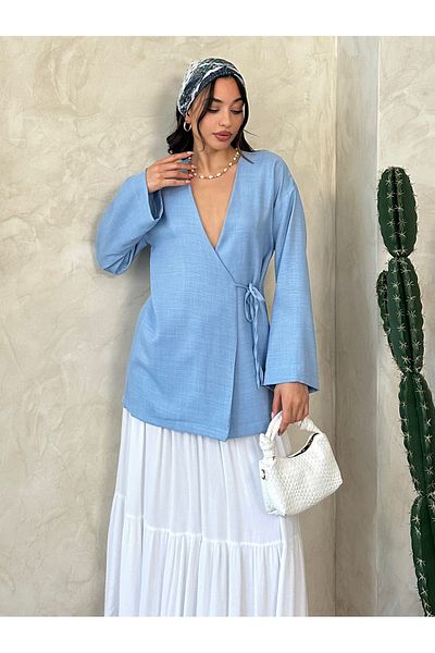 MD trend Kimono pentru damă cu decolteu în V