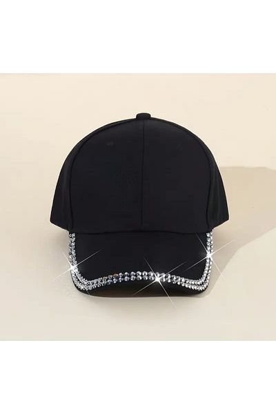 Silpus Stylish Designed Adjustable Sports Hat with Stones