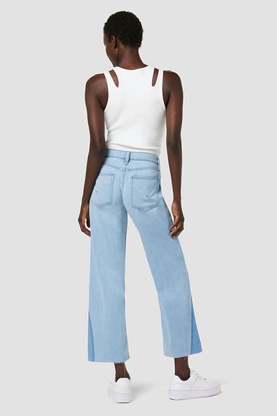 Hudson ROSIE HIGH-RISE WIDE LEG CROP JEANS - HUDSON - BLUE, 31