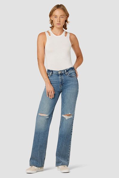 Hudson Rosie High-rise Wide Leg - - Blue, 31
