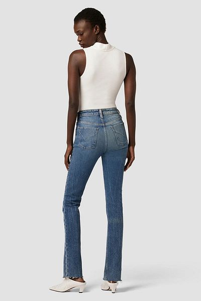 Hudson BARBARA HIGH-RISE BABY BOOT JEANS (CROP) - HUDSON - BLUE, 33