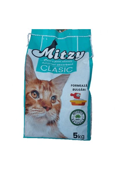 Mitzy Hygienic cat litter, bentonite, Mitzy Classic, 5 L