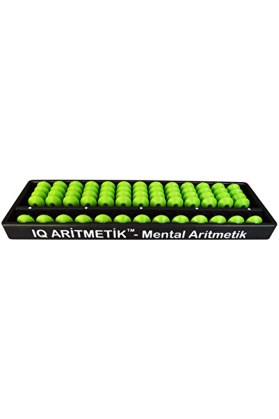 IQ ARİTMETİK Iq Arithmetic 13 Digit Soroban Student Mental Arithmetic Abacus - Green