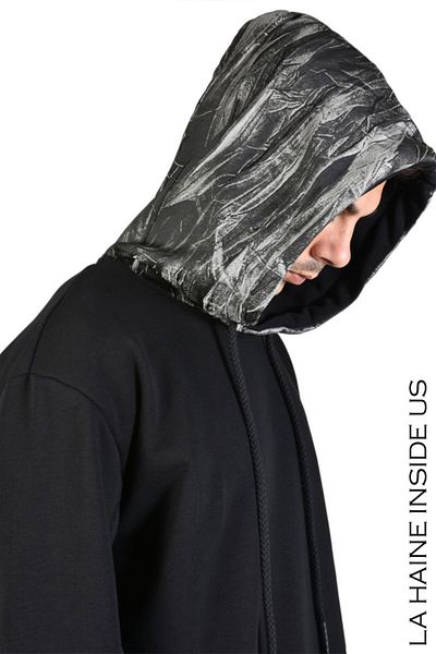 La Haine Inside Us OVERSIZED LAWZ SWEATSHIRT - LA HAINE INSIDE US - BLACK, S